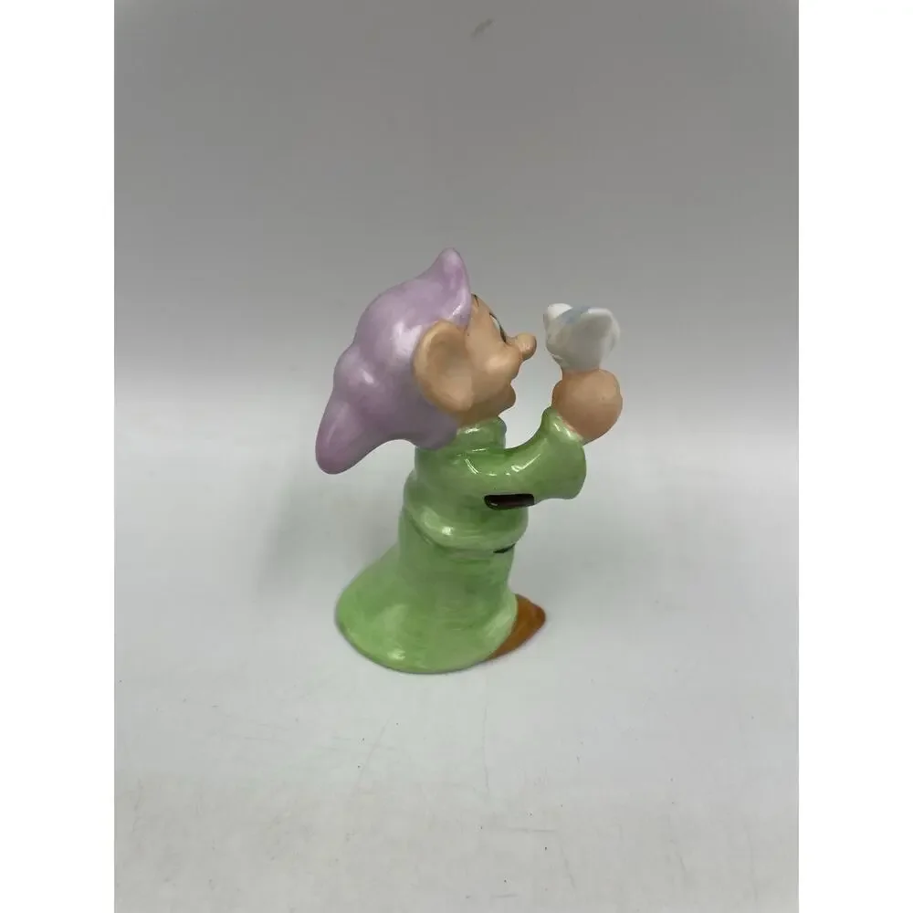 Vintage Disney Dopey With Bird Porcelain Figurine